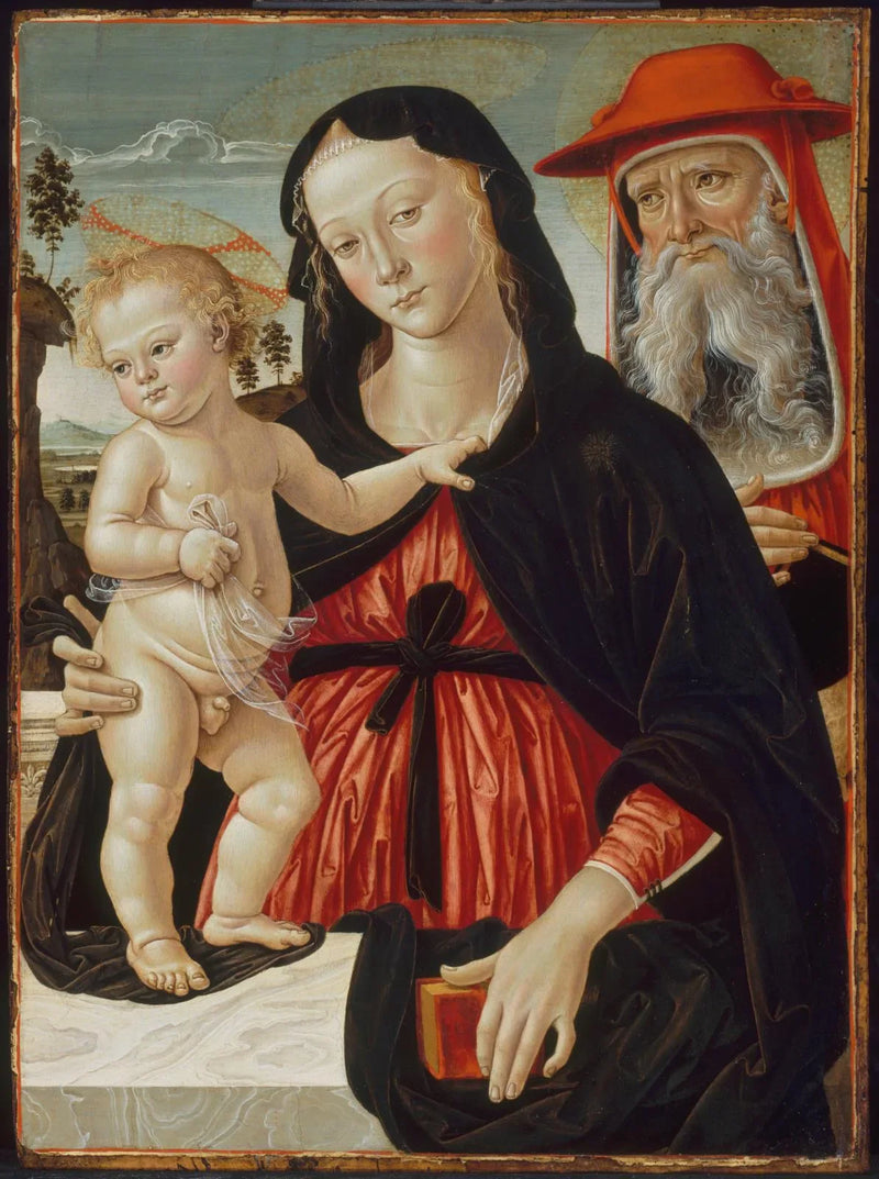 Jungfru med barnet och helige Jerome - Pinturicchio