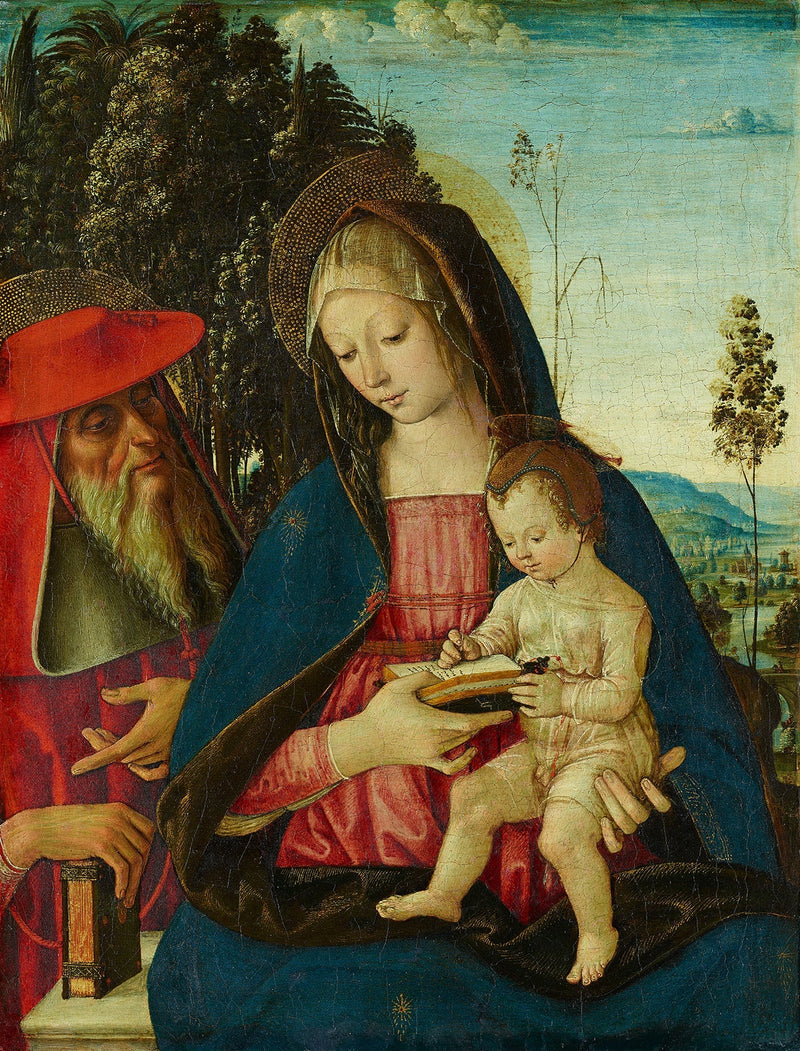 Jungfru med barnet och helige Jerome - Pinturicchio