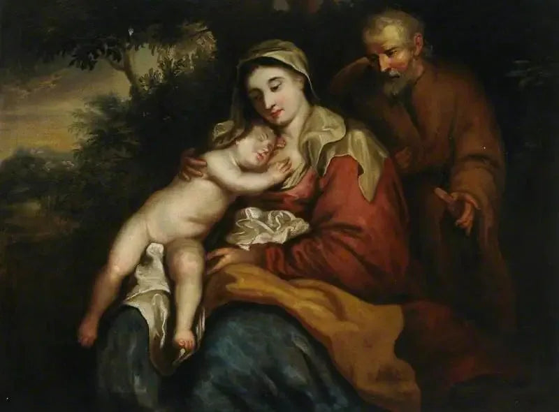 Jungfru med barnet och helige Josef - Antoine van Dyck