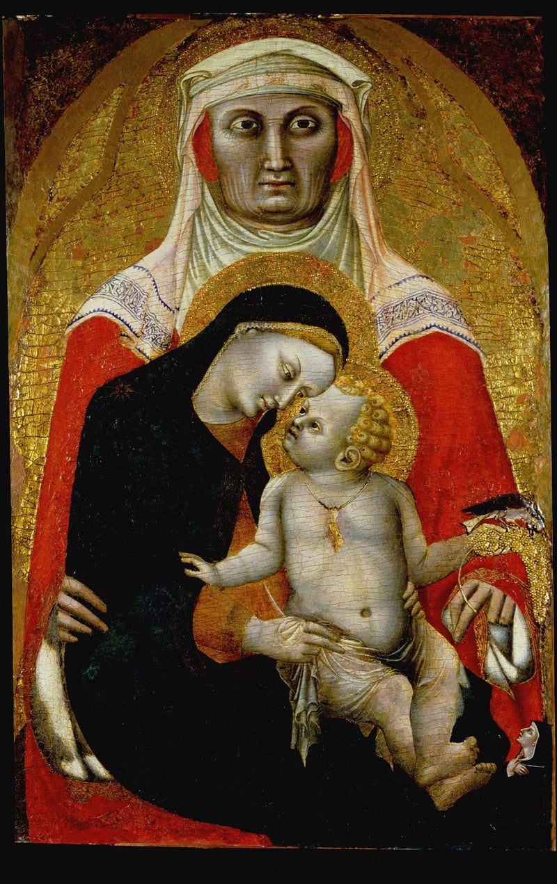 Madonna med barn och heliga Anna - Francesco Traini