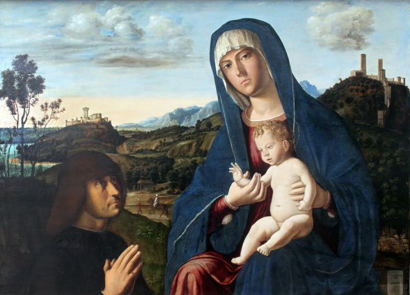 Madonna med barn och donator - Cima da Conegliano