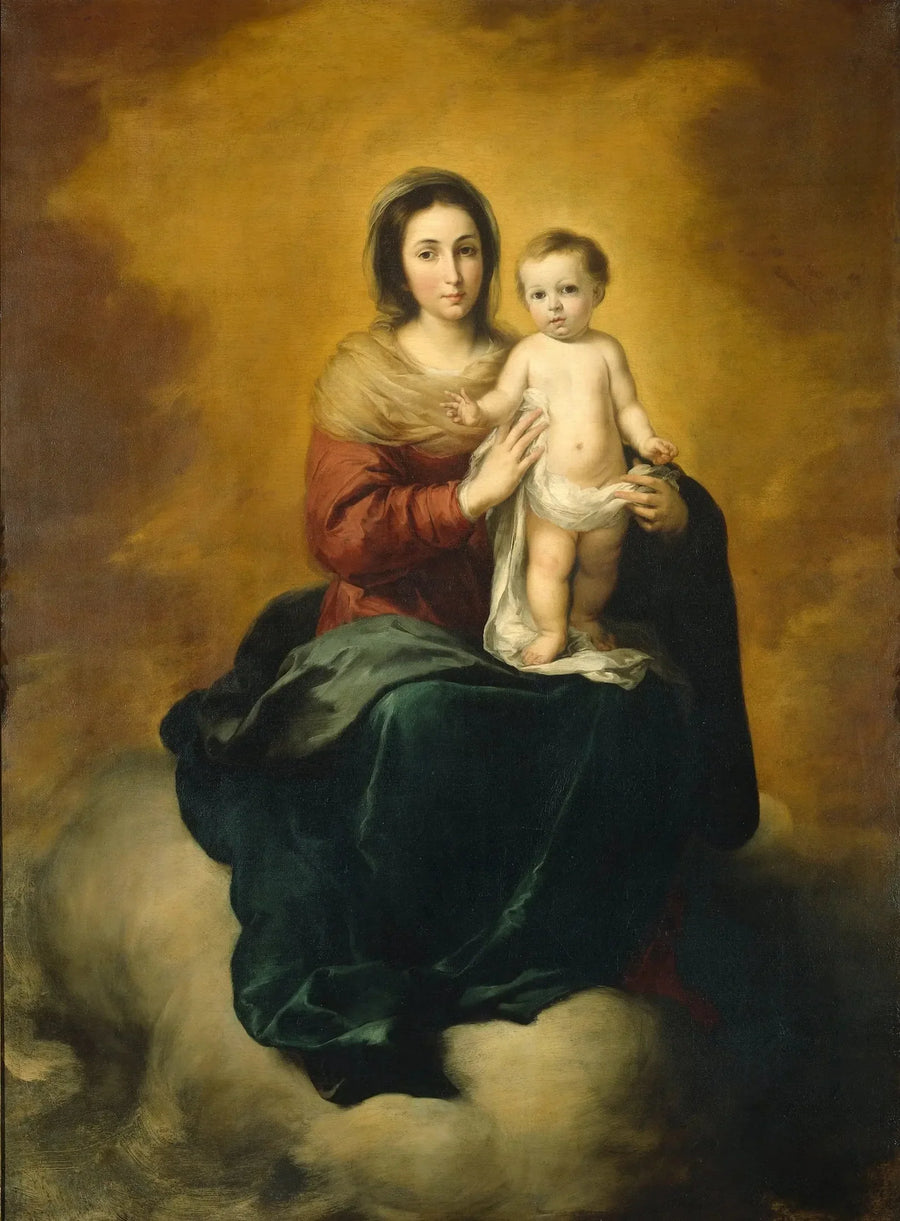 Madonna med barnet - Bartolomé Esteban Murillo