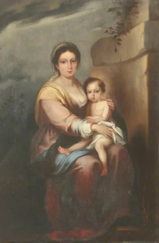 Jungfru med barnet - Bartolomé Esteban Murillo