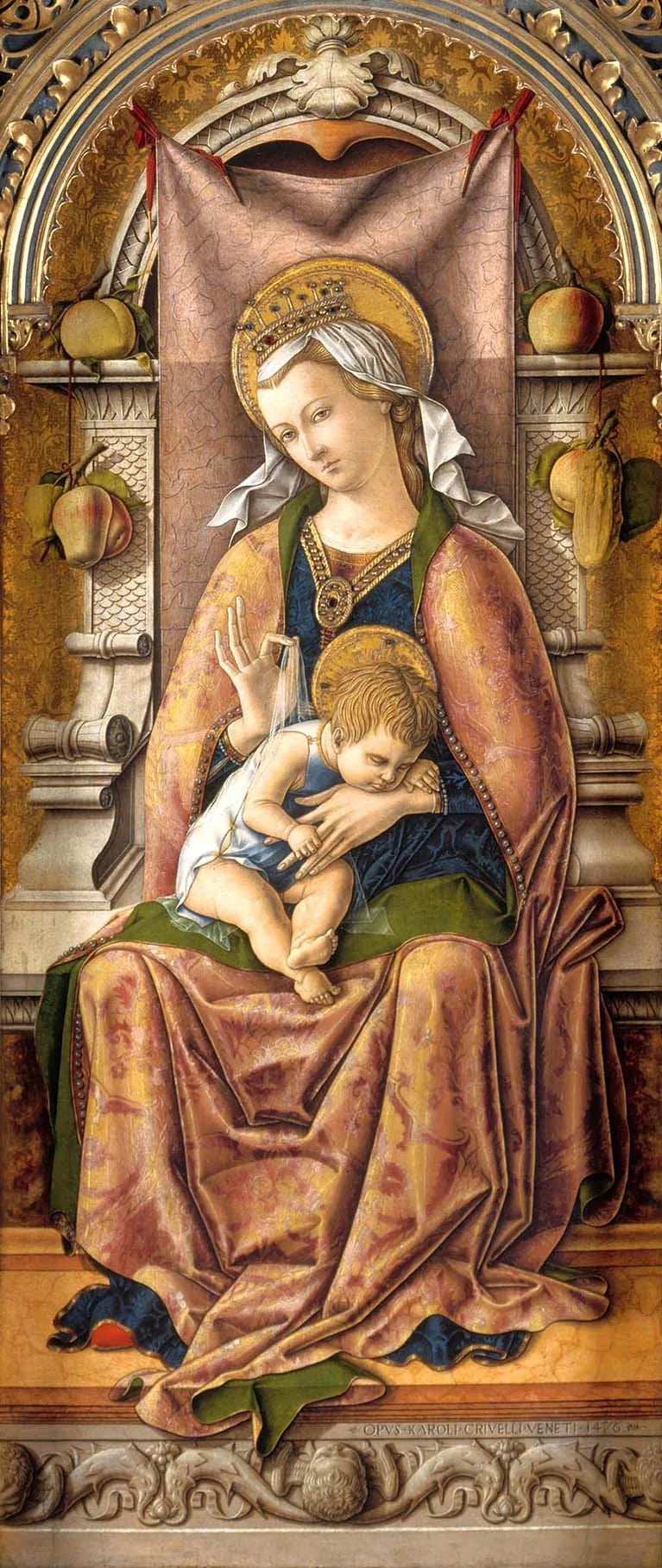 Madonna med barnet - Carlo Crivelli