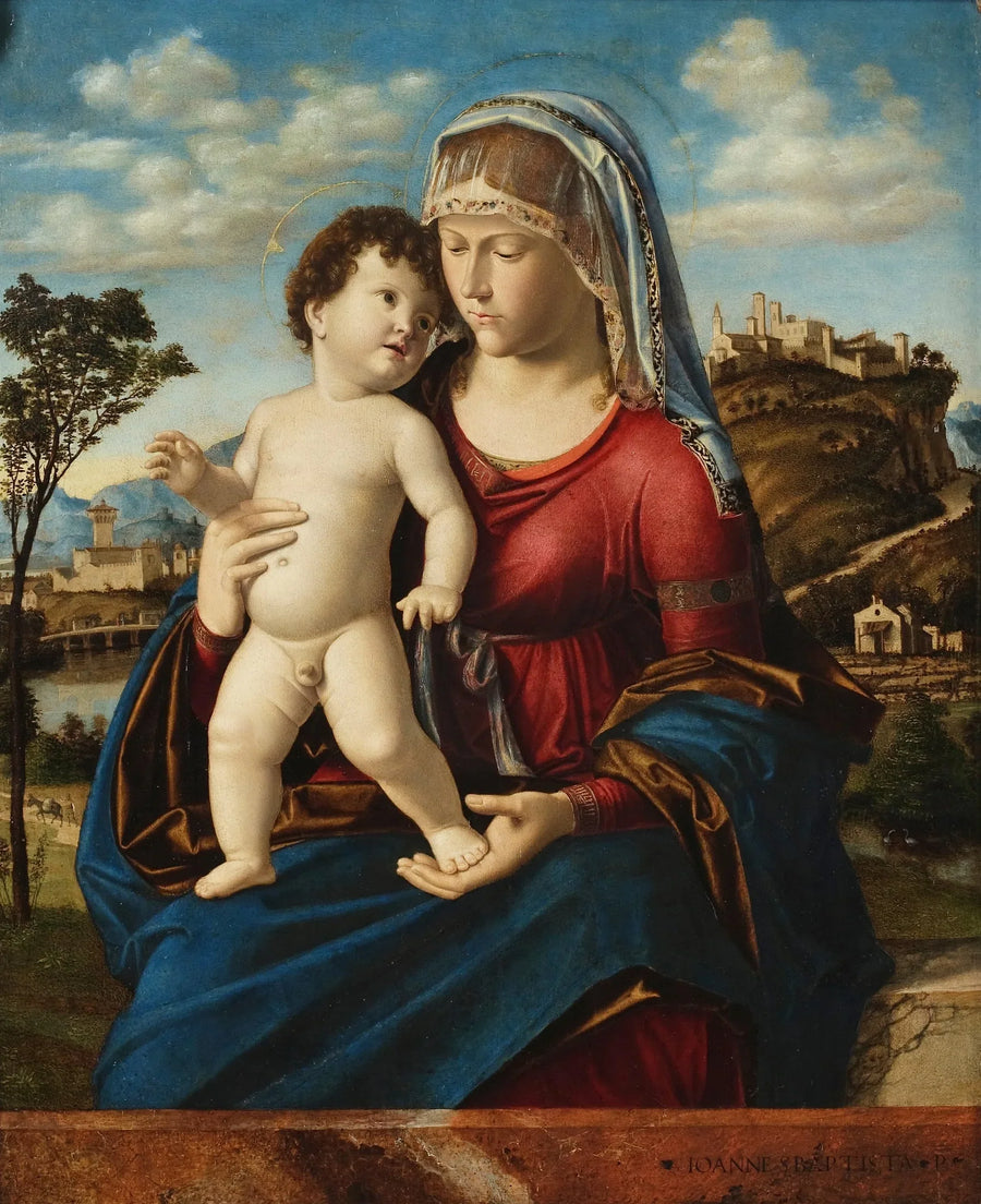 Jungfru med barnet i landskap - Cima da Conegliano