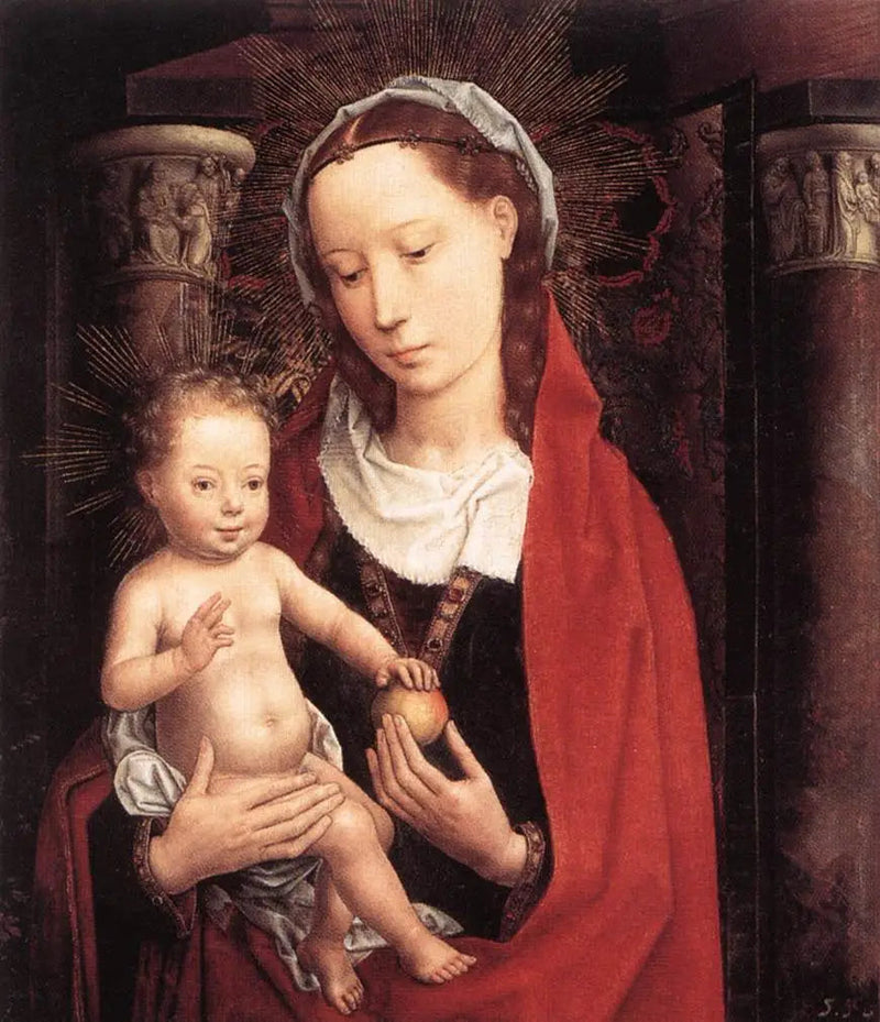Stående Jungfru med barnet - Hans Memling