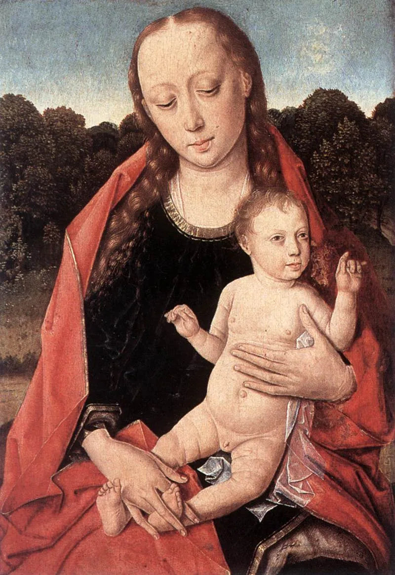 Madonna med barnet - Dirk Bouts