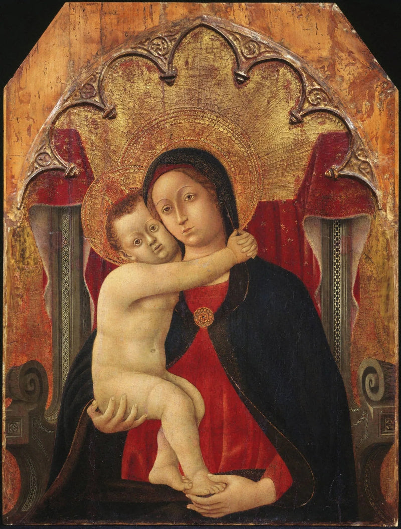 Madonna med barn - Domenico di Bartolo