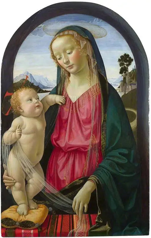 Jungfru med barnet - Domenico Ghirlandaio