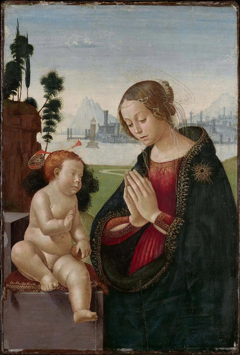 Jungfru med barnet - Domenico Ghirlandaio