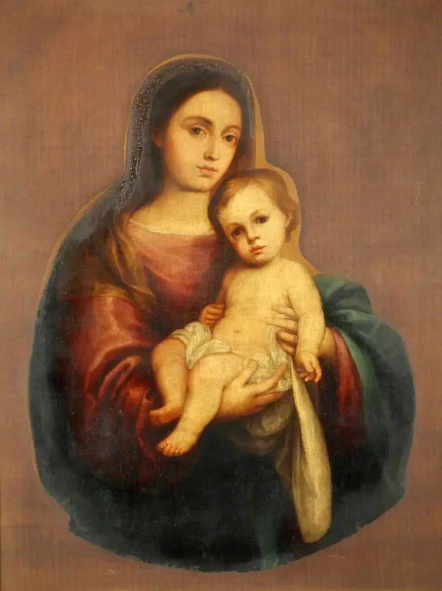 Jungfru med barnet i härlighet - Bartolomé Esteban Murillo