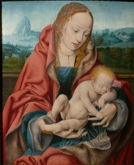 Madonna med det sovande barnet - Joos van Cleve