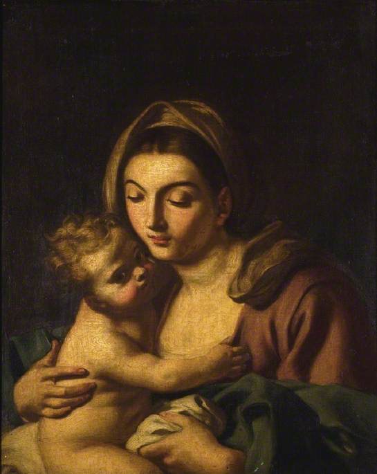 Jungfru med barnet - Francesco Solimena