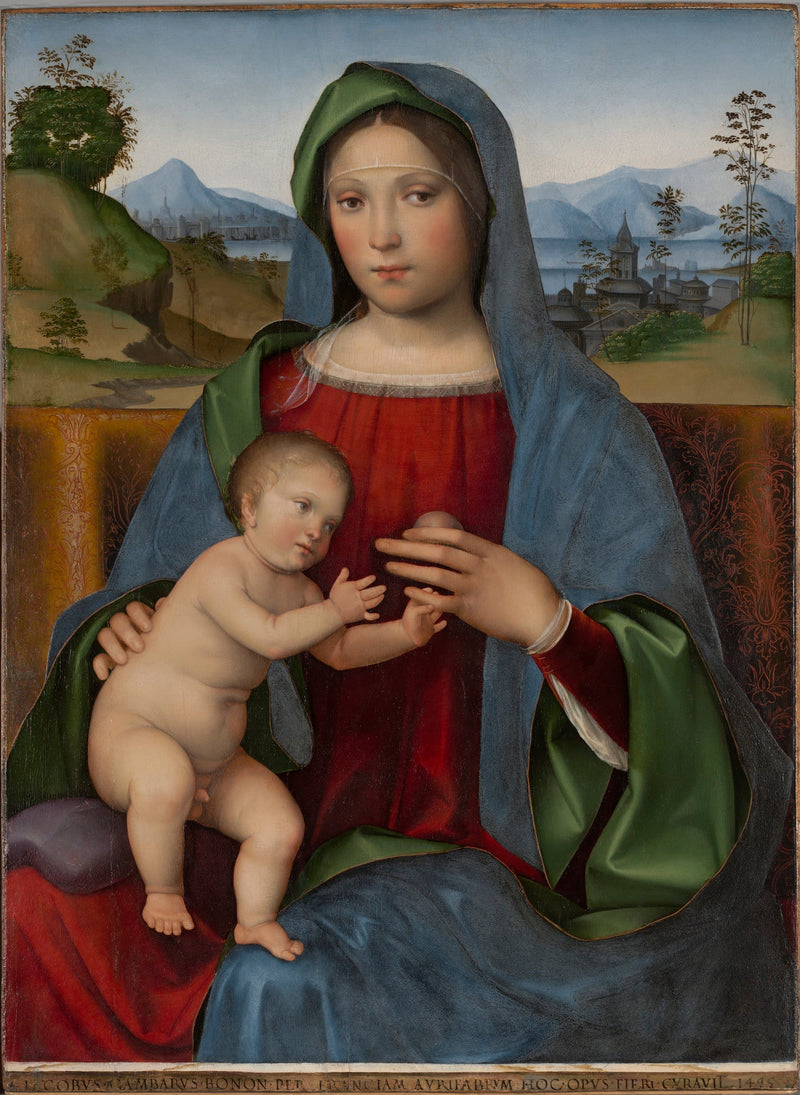 Madonna med barnet: La Madone Gambaro - Francesco Francia
