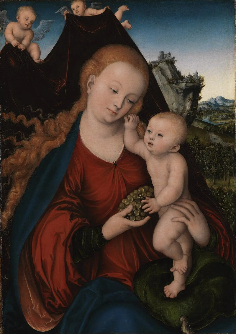Madonna med barnet - Lucas Cranach den äldre