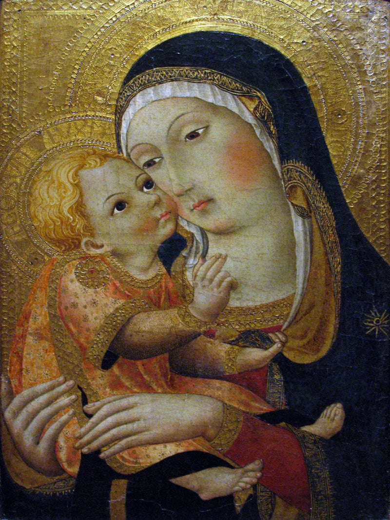 Madonna med barnet - Master of the Osservanza