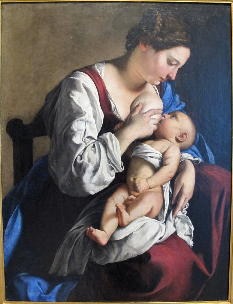 Madonna med barnet - Orazio Gentileschi