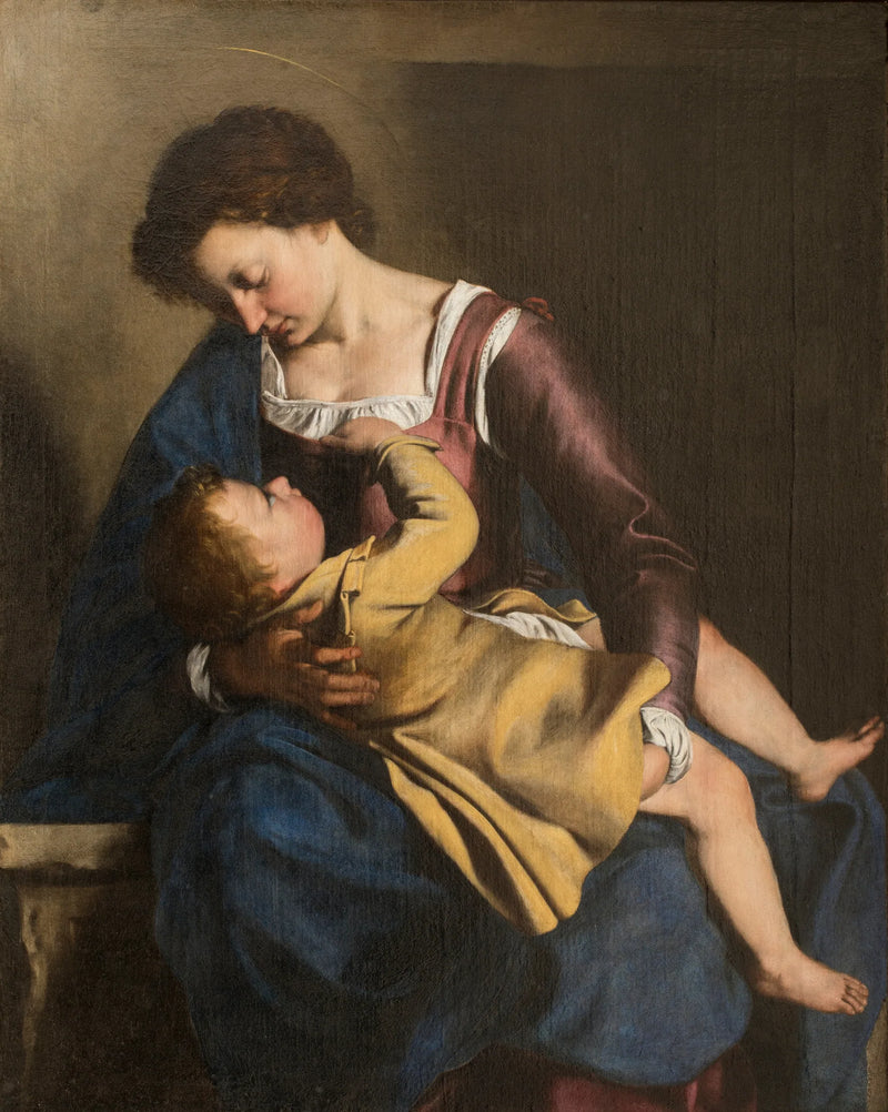 Madonna med barn - Orazio Gentileschi