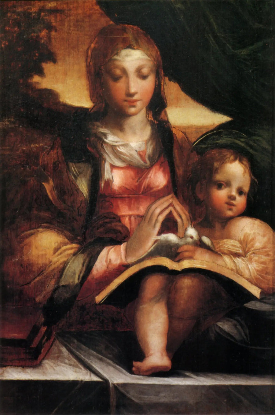Jungfru med barnet - Parmigianino