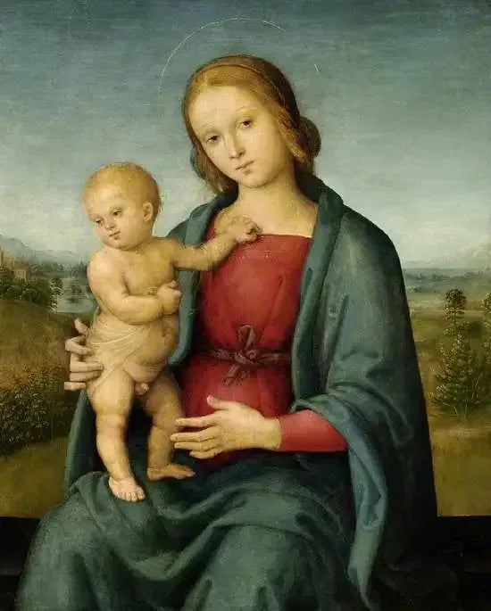 Madonna med barn - Pietro Perugino