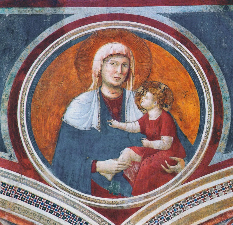 Madonna med barnet som skrattar - Giotto