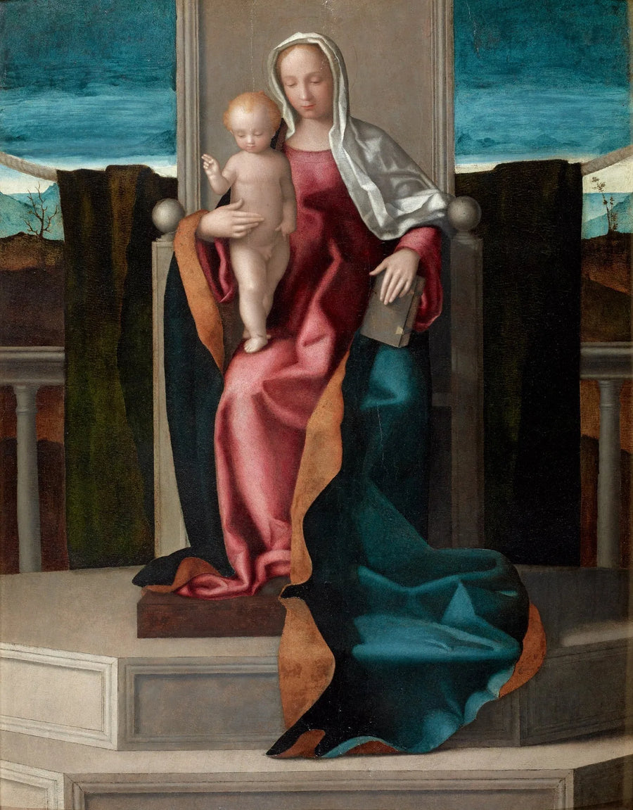 Madonna med barn på tron - Giovanni Bellini