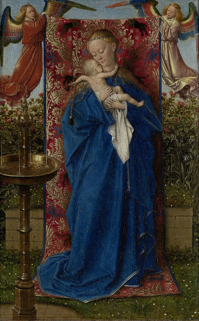 Jungfru vid fontänen - Jan van Eyck