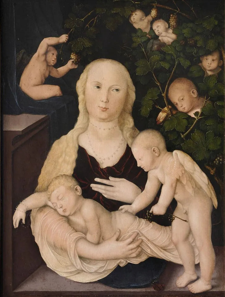 Madonna med vinrankor - Hans Baldung Grien