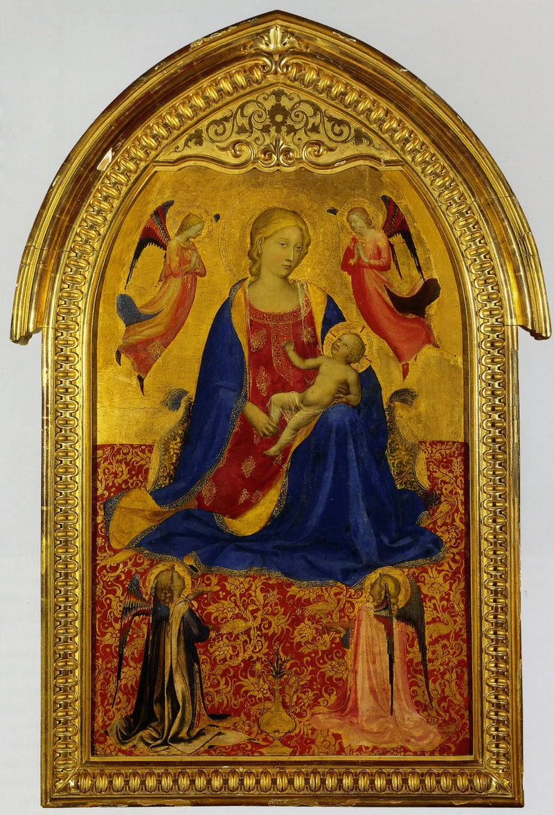 Jungfru med barnet och fyra änglar - Fra Angelico