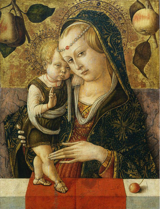 Madonna med barn - Carlo Crivelli