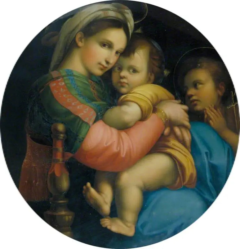 Jungfru med barnet (Madonna della Seggiola) - Raphael Sanzio