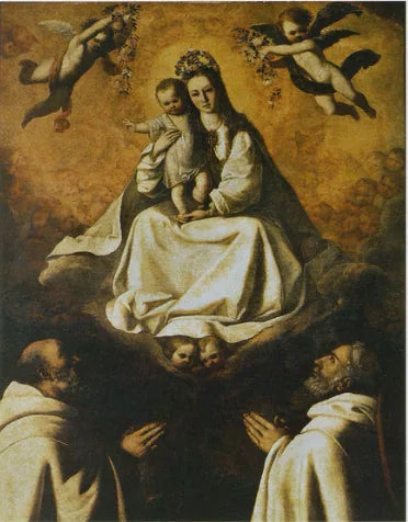 Madonna med barmhärtighet och två mercédaires - Francisco de Zurbarán