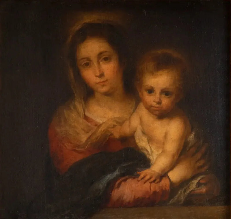 Madonna med servetten - Bartolomé Esteban Murillo