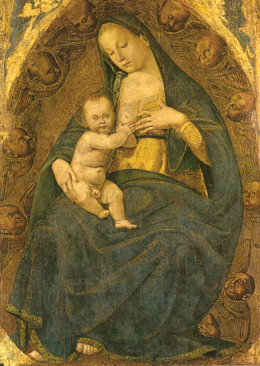Madonnan med barnet i gloria - Luca Signorelli