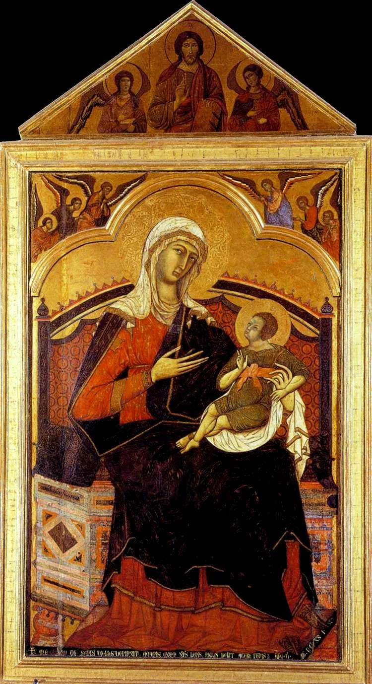 Madonna i majestät av San Domenico - Guido da Siena
