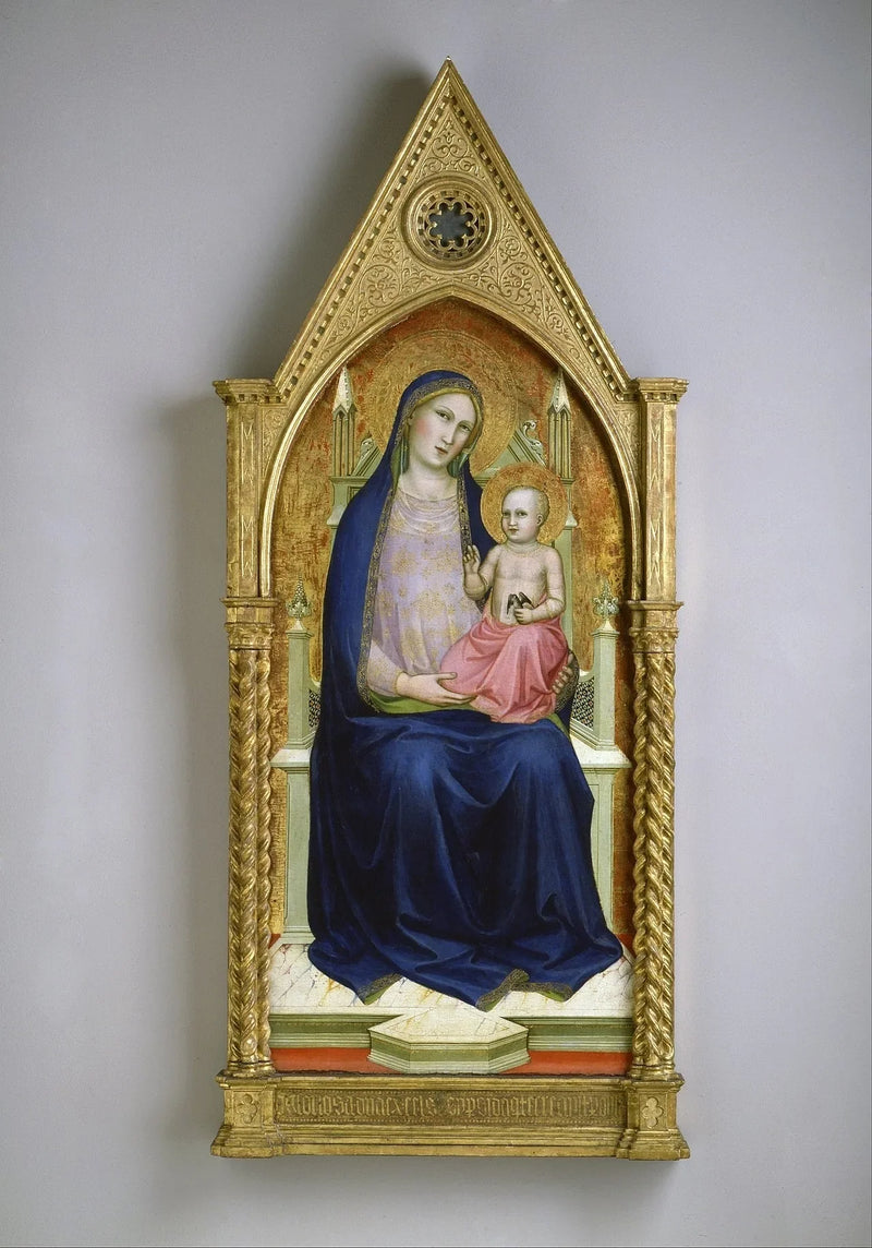 Madonna i majestät (ur ett altarskåp i tio delar) - Lorenzo Monaco