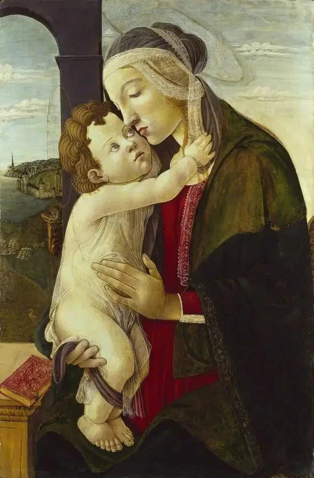 La Vierge et l’Enfant, atelier de Botticelli, Ashmolean Museum – reproduction peinture à l’huile sur toile