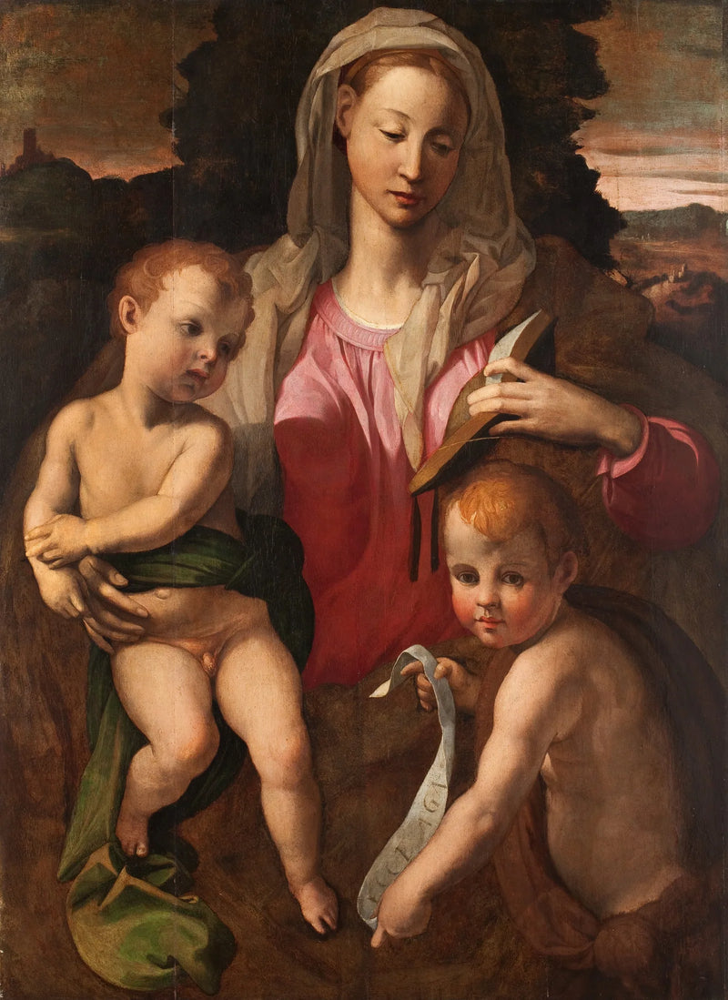 Jungfru och barnet med helige Johannes Döparen. - Bronzino