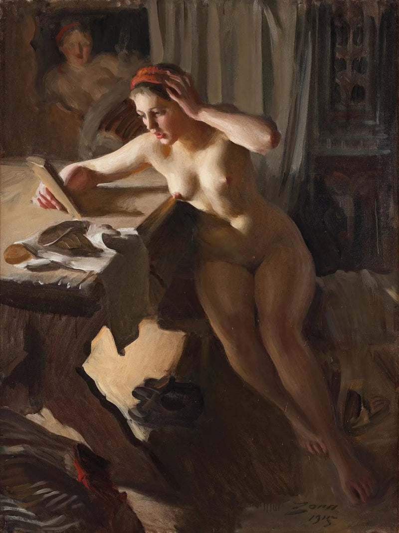 Gammal spegel - Anders Zorn