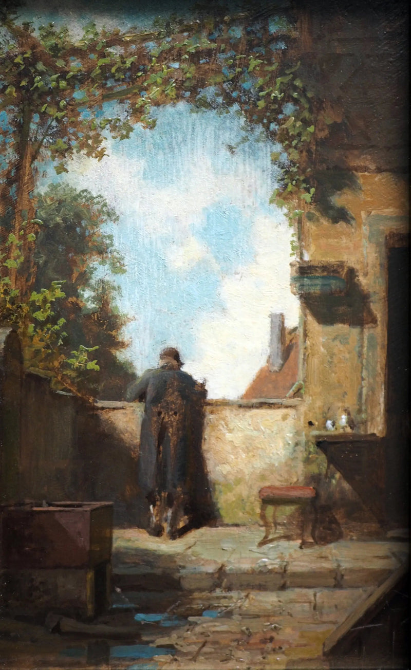 Gammal herre på terrassen - Carl Spitzweg