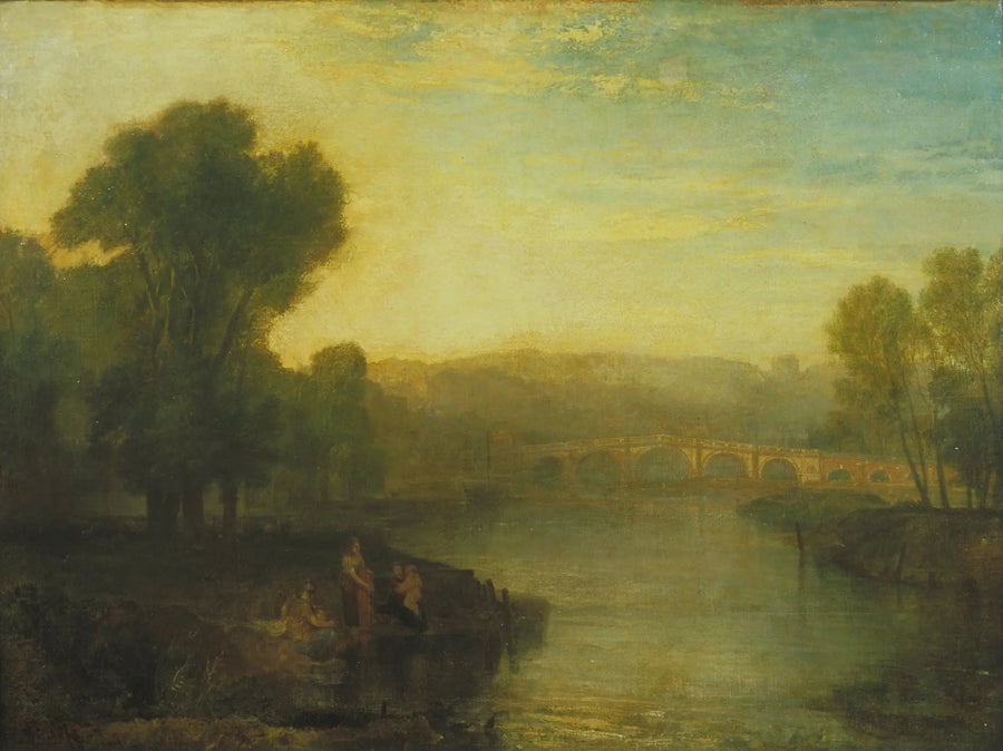 Utsikt över Richmond Hill och bron - J. M. W. Turner