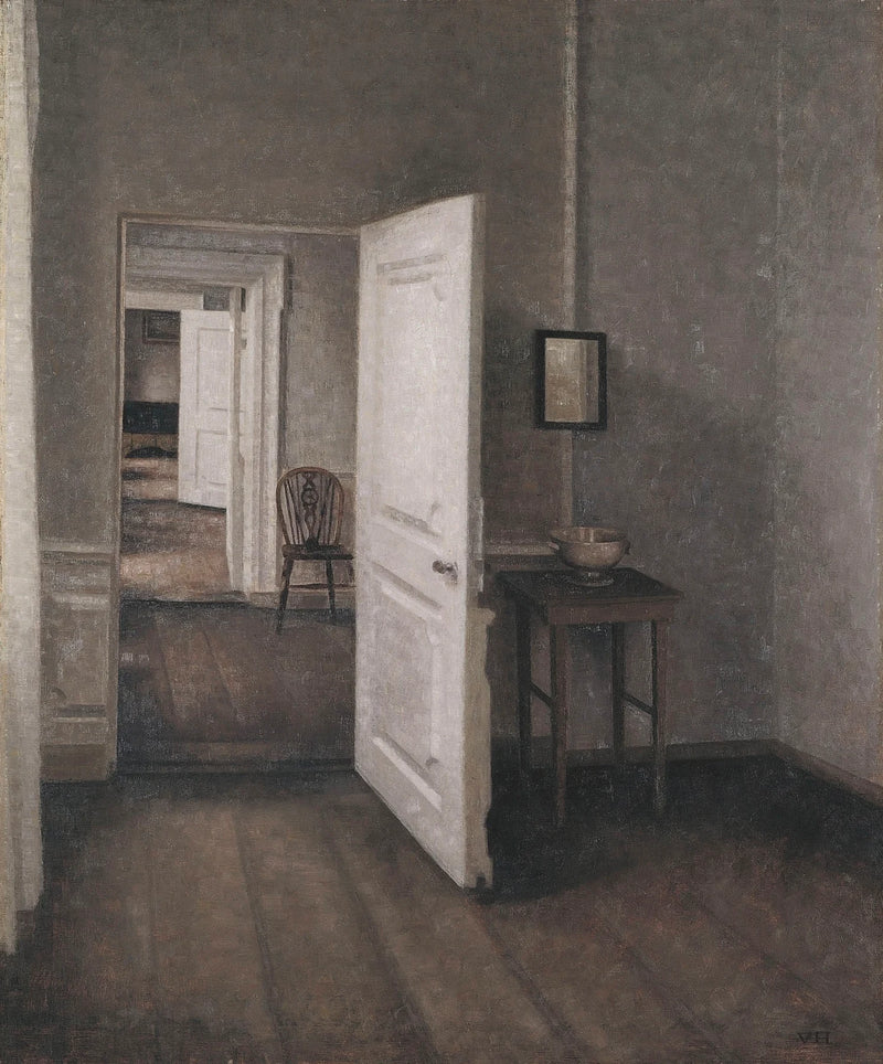 Les Quatre Pièces - Vilhelm Hammershøi