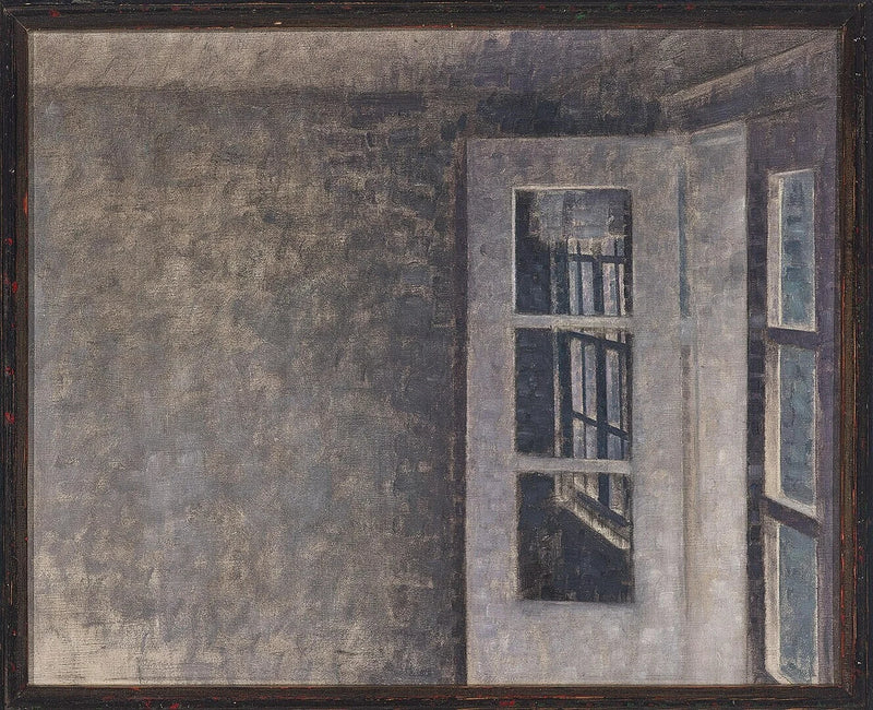 La Chambre au balcon à Spurveskjul - Vilhelm Hammershøi