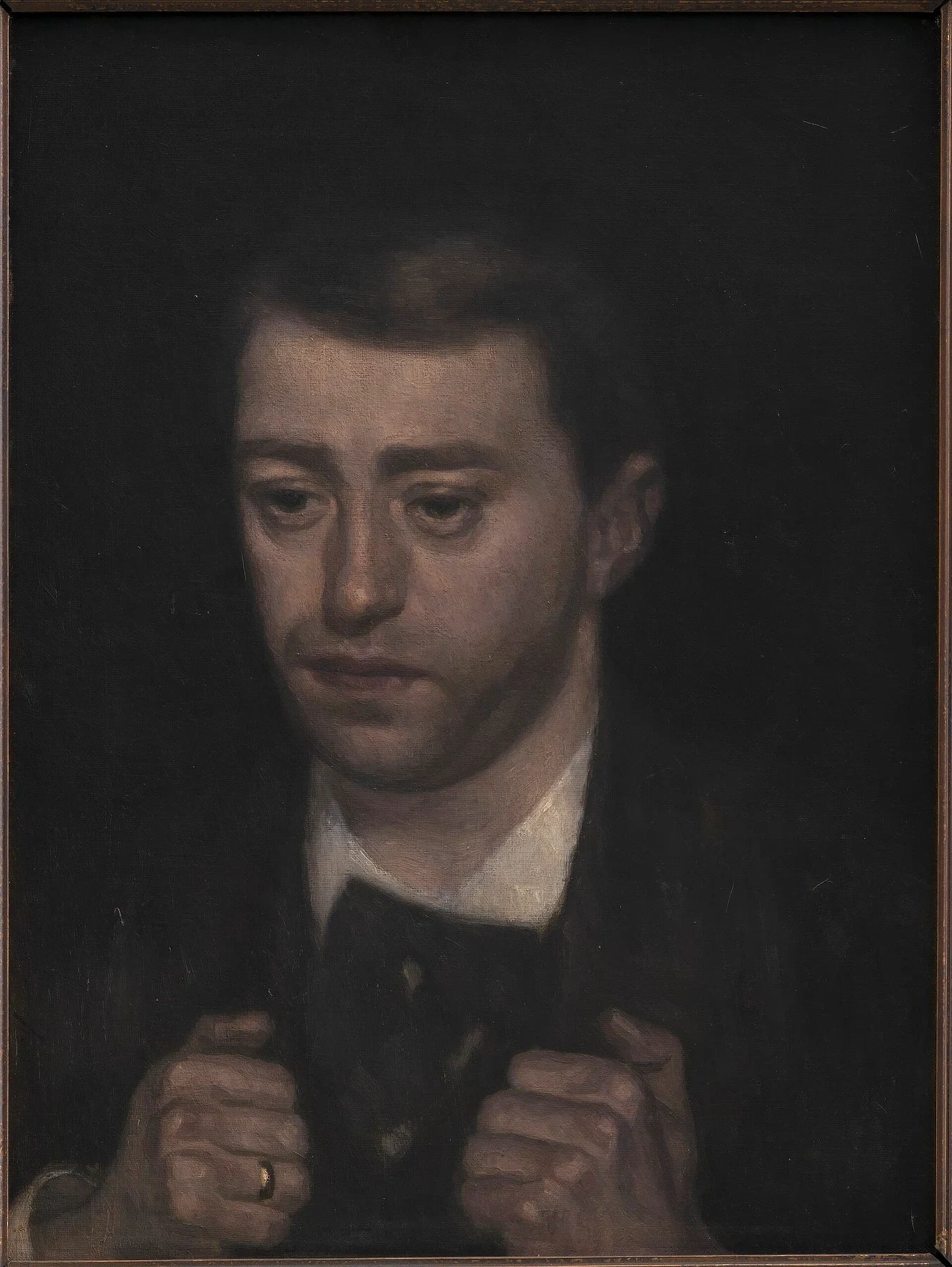 Le Compositeur Fini Henriques, peinture de Vilhelm Hammershøi