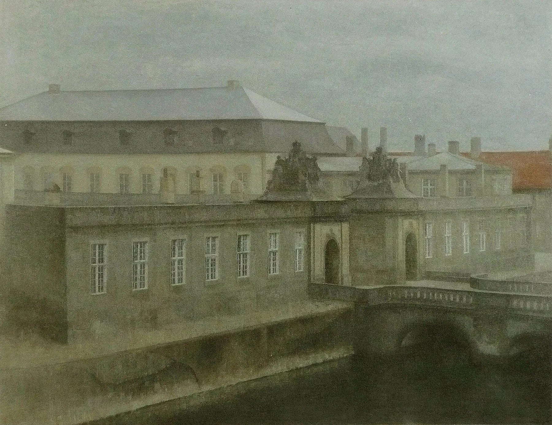 Le Vieux Christiansborg, peinture de Vilhelm Hammershøi
