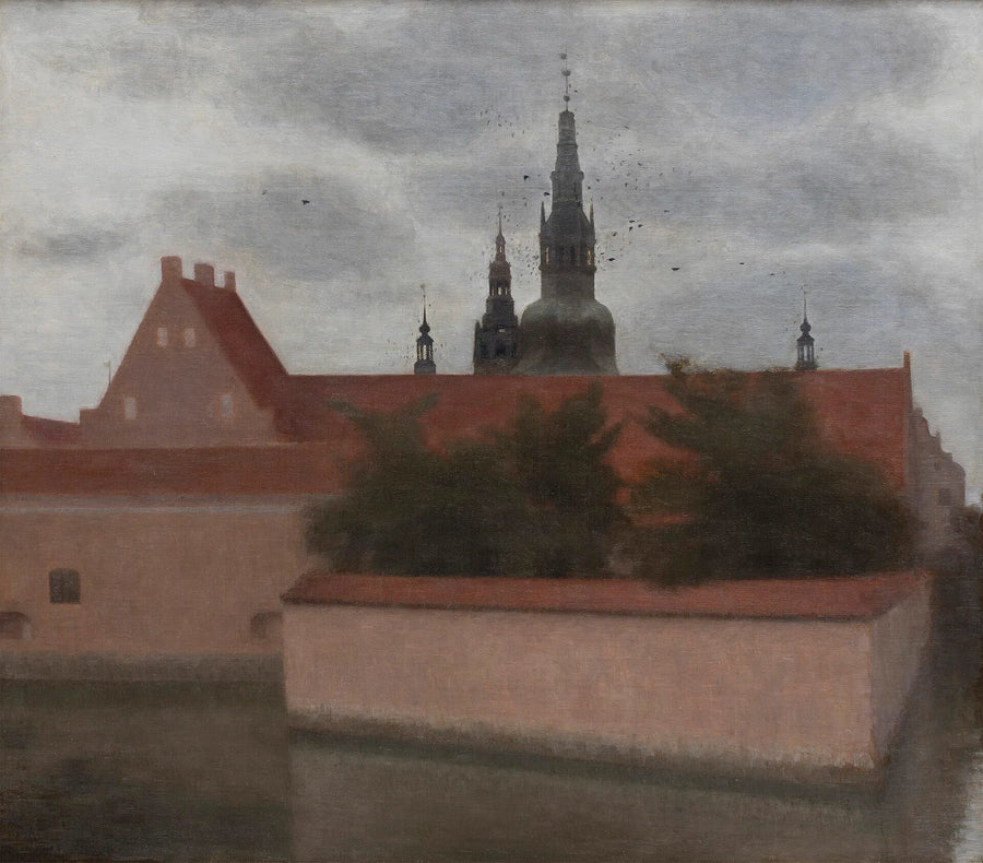 Le Château de Frederiksborg - Vilhelm Hammershøi