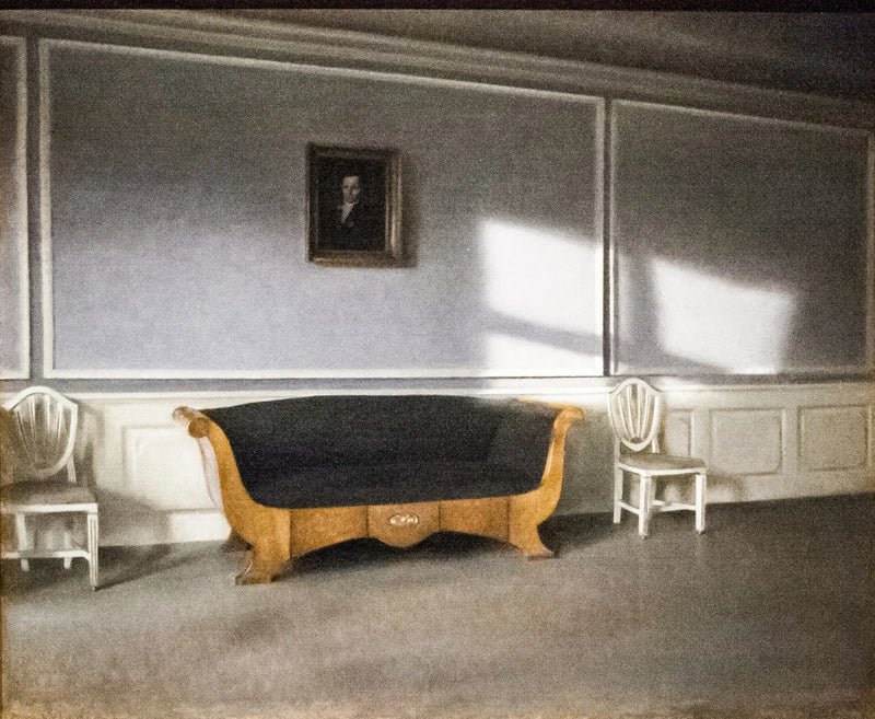 Soleil dans le salon III - Vilhelm Hammershøi