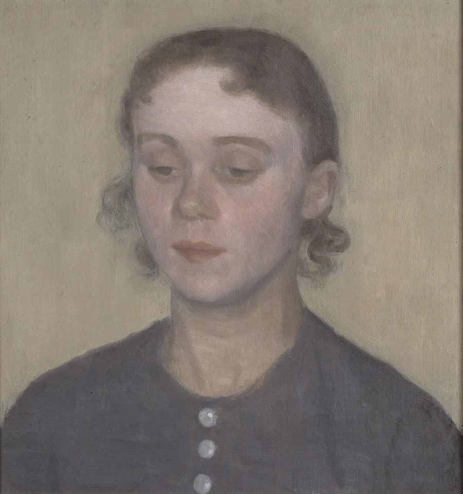 Ida Hammershøi, l’épouse de l’artiste, peinture de Vilhelm Hammershøi