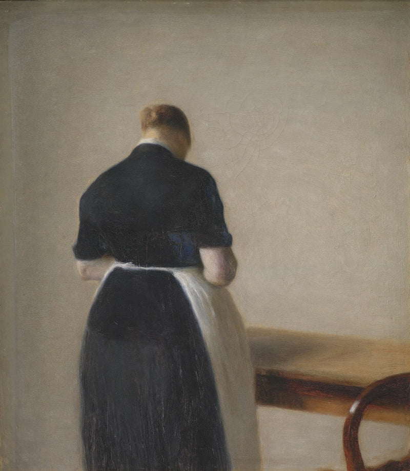 Femme vue de dos - Vilhelm Hammershøi