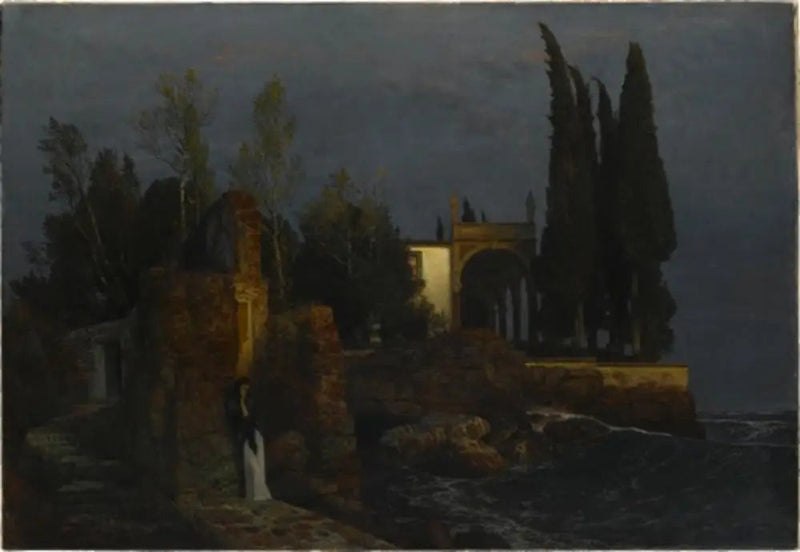 Villa vid havet - Arnold Böcklin